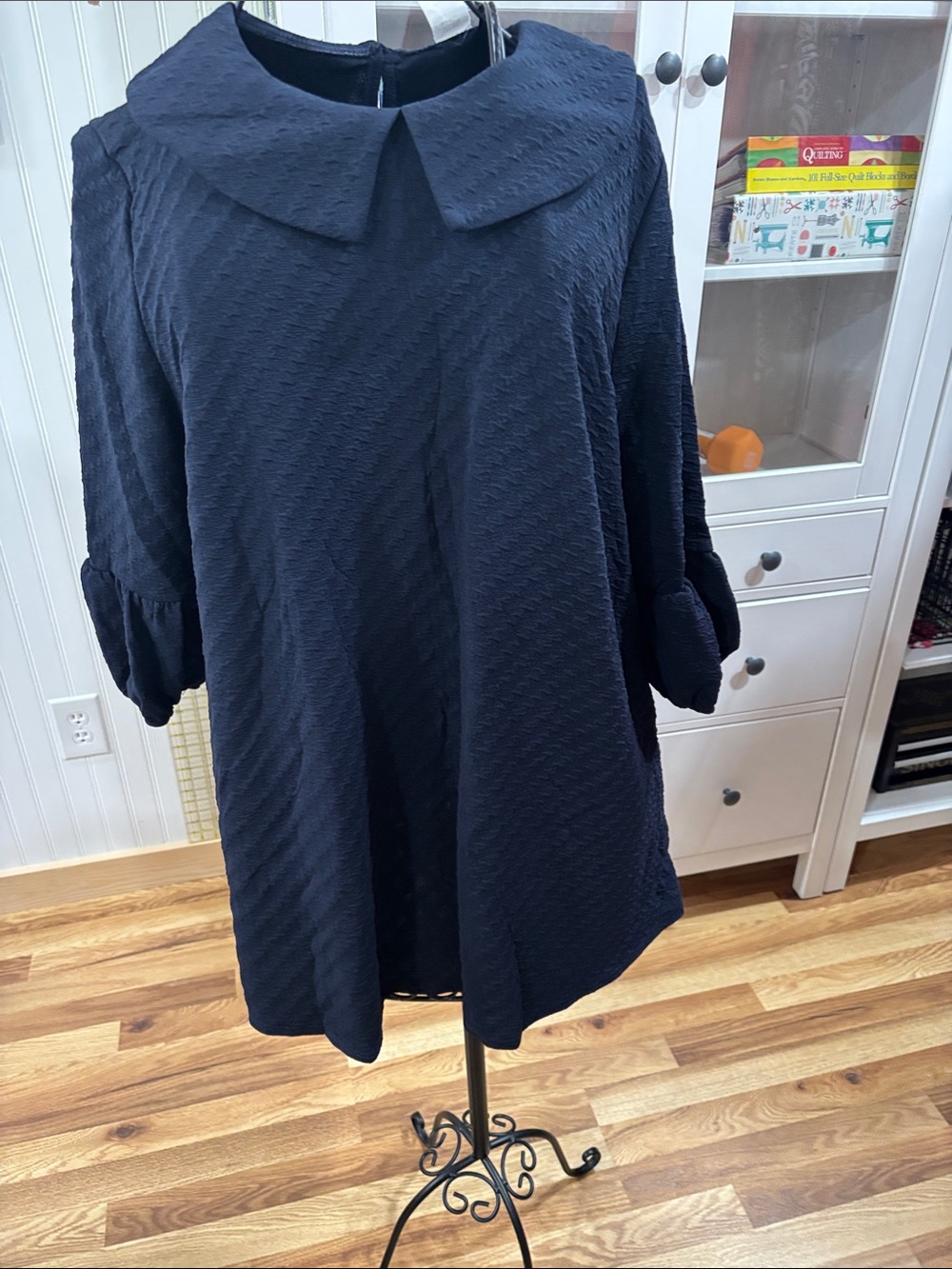 Navy Textured Tunic